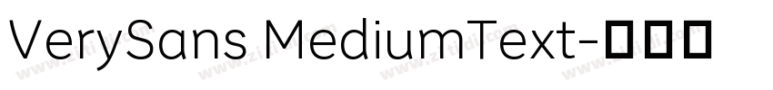 VerySans MediumText字体转换